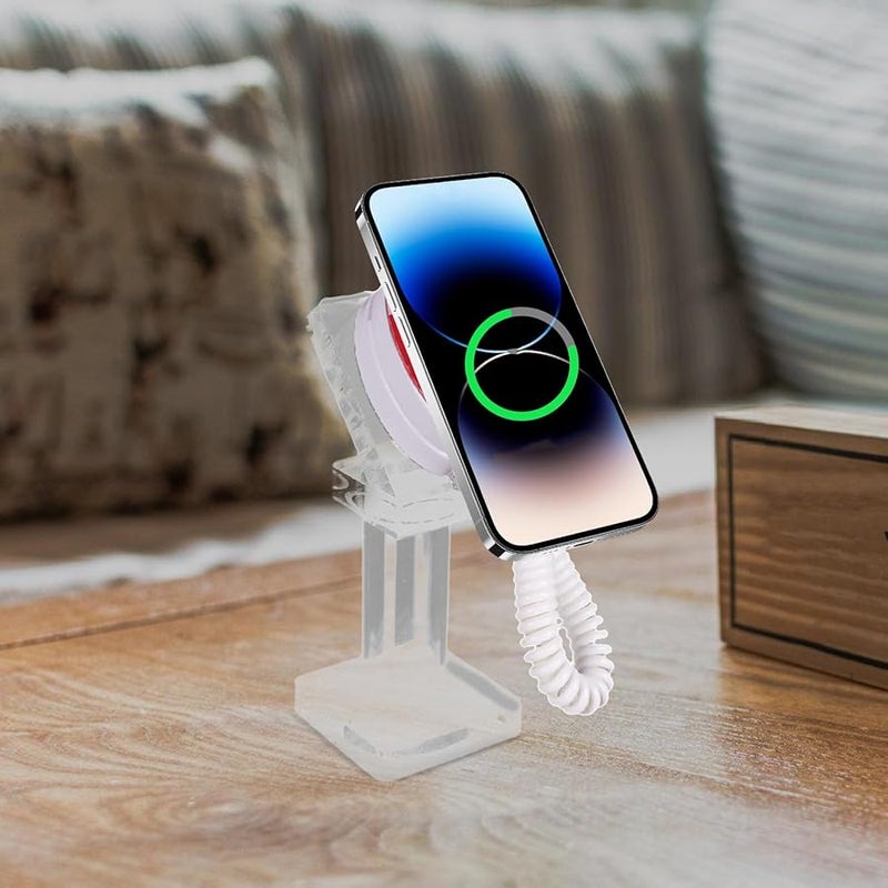 Anti Theft Mobile Phone Display Stand Holder With Acrylic Security Chain Universal - Image 4